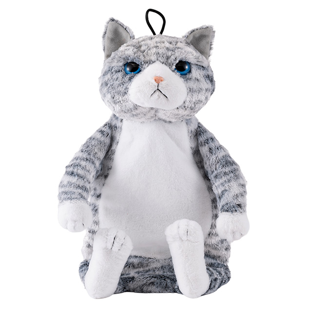 f_style湯たんぽ タフネコ・ピーター グレー